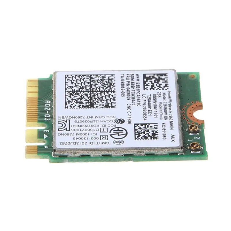 Wireless Adapter Network Card for Lenovo Thinkpad T440 W540 L440 T450P Intel 7260NGW BN Wireless WLAN Card 04W3830/04X6009