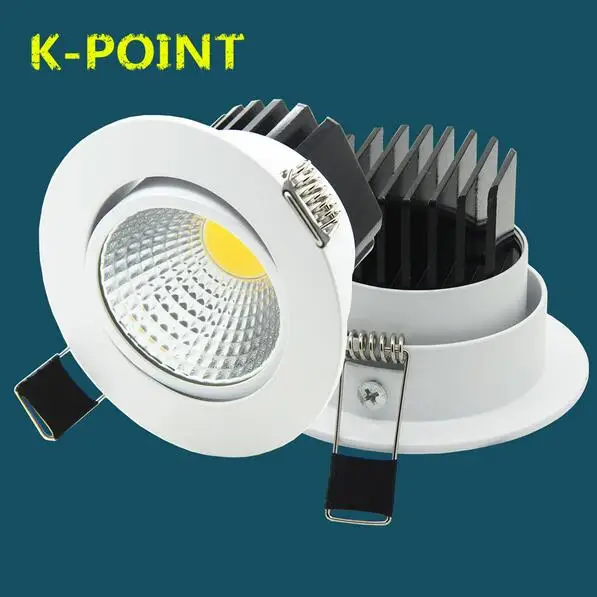 The new Super Bright Recessed LED Dimmable Downlight COB 5W 7W 9W 12W LED Spot light LED decoration Ceiling Lamp AC 110V 220V