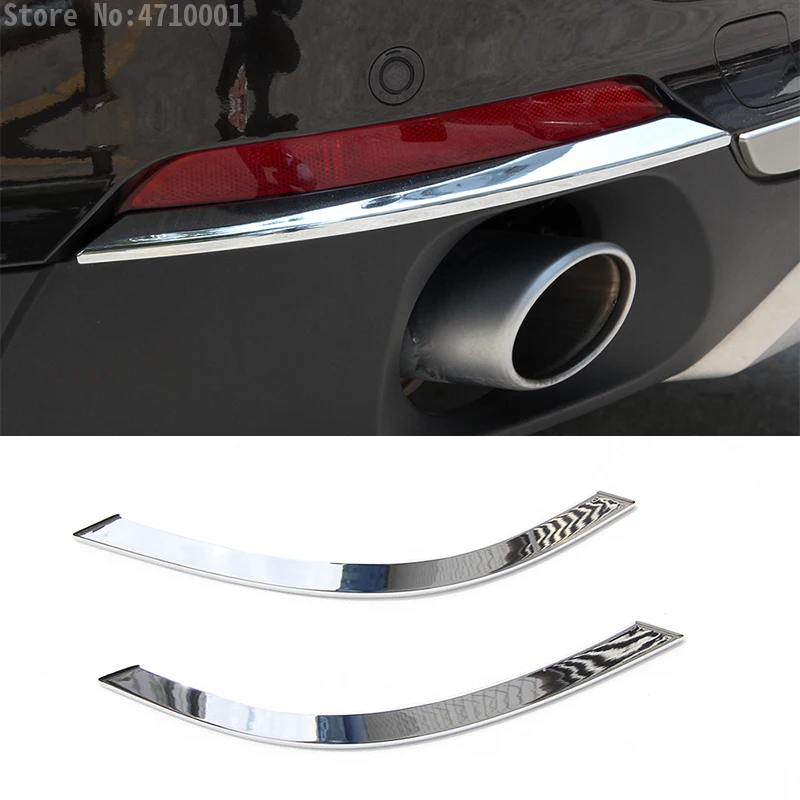 

ABS Chrome Rear Fog Light Lamp Cover Trim Sticker Car Styling Accessories For BMW X5 F15 2014-2016