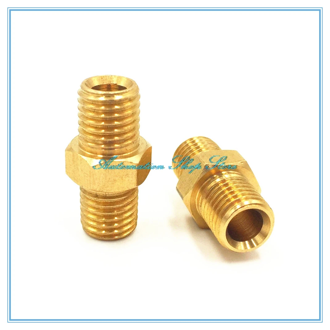 

Double Male thread joint/tubing joint/lubricating pump accessories/distributor double pipe joint M8x1 M10x1