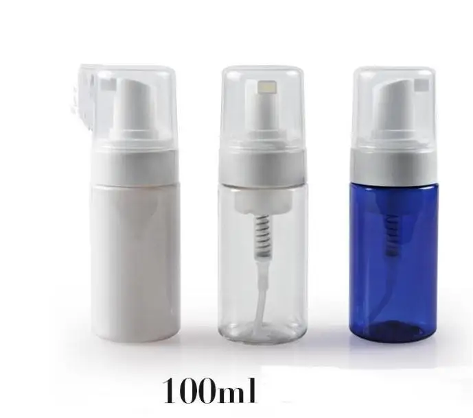 100Pcs/Lot 100ML Foaming Bottle,Foaming Pump,Soap Sispenser,Plastic PET Foam Bottle Have 3 colors Refillabel Bottle SN1665