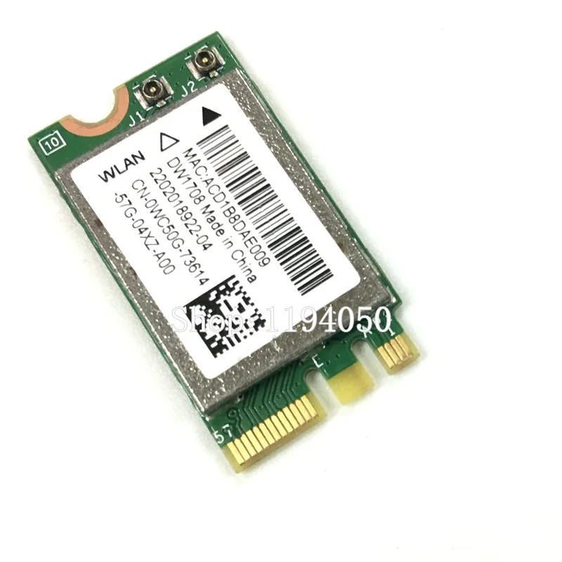 Ell DW1708 Broadcom BCM943142Y Không Dây M.2 NGFF WiFi Bluetooth 4.0 Thẻ 802.11b/g/n BCM43142 card mạng Không Dây