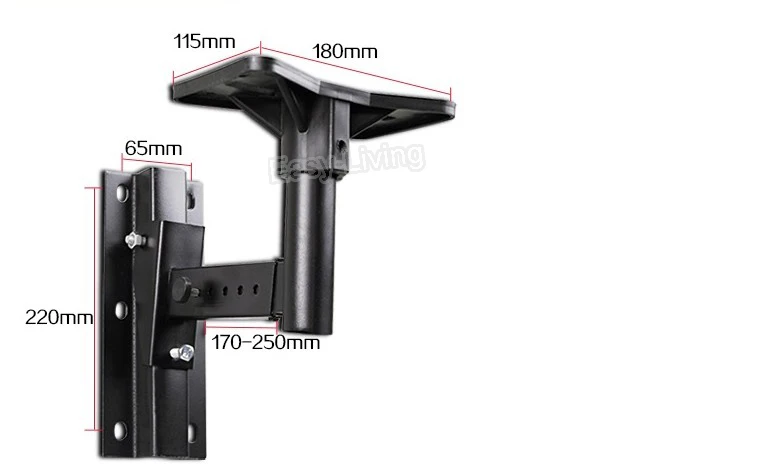 KTV502 One Pair=2 pieces KTV Wall Mount Speaker Bracket 502 Surround Speaker Wall Mount Sound Hanger Mount Loading 30kgs 66lblbs