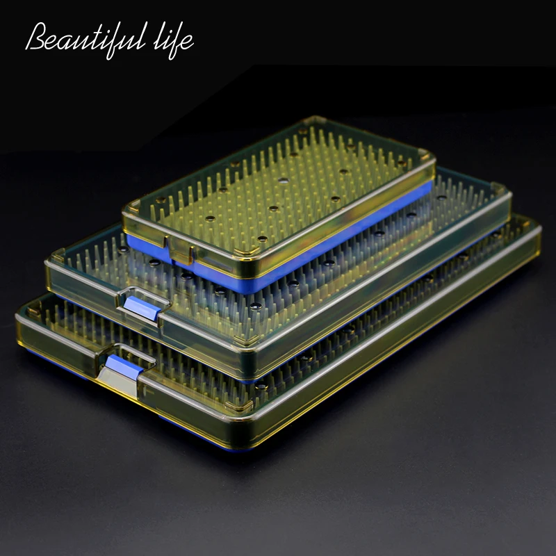Ferramenta de cirurgia de caixa autoclavável, autoclave oftálmico para microinstrumentos, hthp, silicone, desinfecção