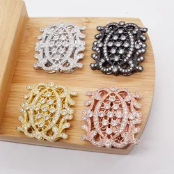 1piece 6strings white/ yellow/ golden/black zircon Jewelry Clasp wholesale clasps/hooks FPPJ FOR DIY