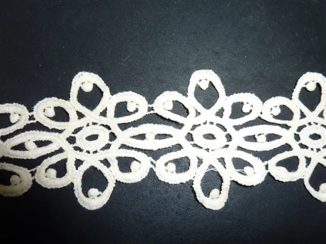 Free shipping Flower white cotton embroidered lace,3-15cm width,XERYmx087