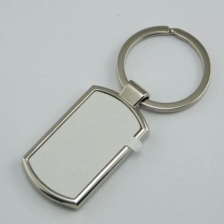 Blank Sublimation metal shield shape key chain bag pendants can print photo custom design personality gift 03