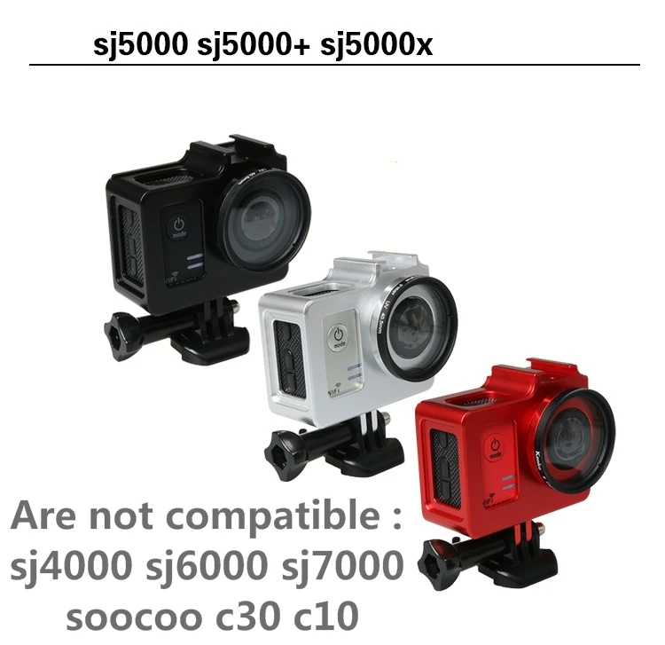 C30 Клетка из сплава, защитный чехол, сумка, металлический каркас + УФ-фильтр для SJCAM SJ4000 SJ5000 H9 H9R Sj9000 SOOCOO C3 Clownfish