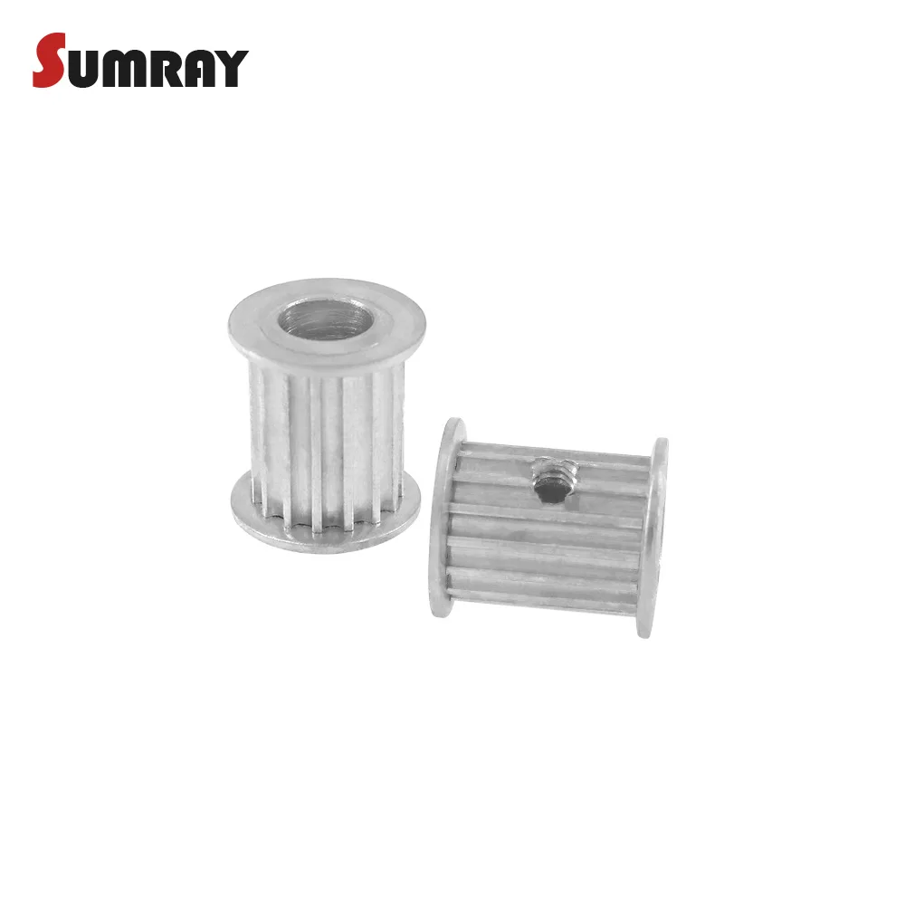 SUMRAY 3M 12T Timing Pulley 4/5mm Inner Bore Aluminium Motor Pulley 16mm Belt Width Gear Belt Pulley 2pcs For 3D Printer Machine