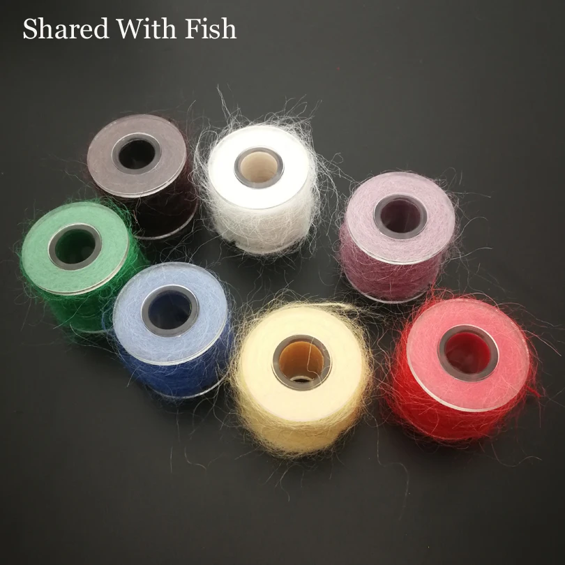 Shared With Fish 1Pcs 12m/spool Fly Tying Body Material Sparkle Fiber Line Saltwater Streamer Nymph Scud Tying