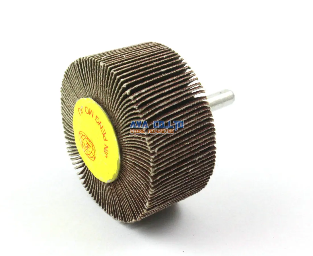 5 Pieces 50x25mm 240 Grit Abrasive Flap Sanding Wheel 6mm Shank