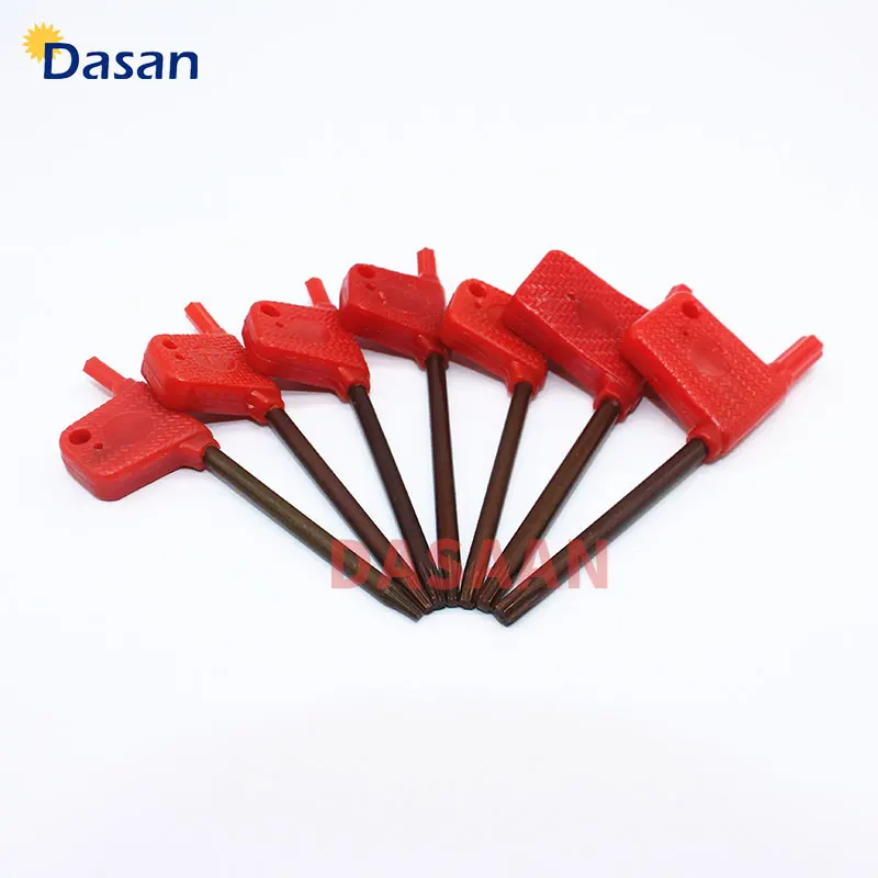 10pcs T6 T7 T8 T9 T10 T15 T20 Flag Torx Spanner Wrench for CNC Tools Holder Accessories