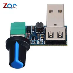 DC 5V 5.0V USB Fan Stepless Speed Controller Regulator with Switch Speed Module Fan Governor Volume Regulator Board