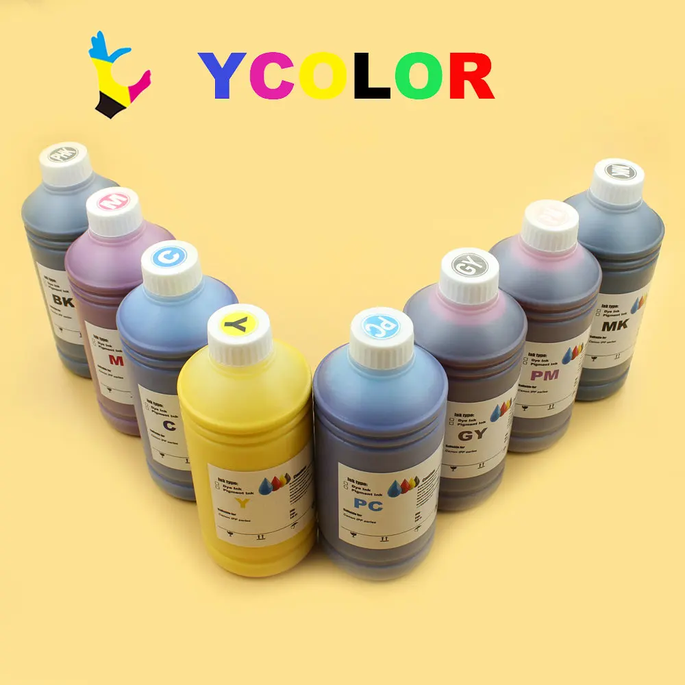 DGYCJLFP 8*1000ML/bottle Pigment ink for Canon IPF 8000S 9000S 8300S 8310S 8400S 8410S 9400S 9410S printer