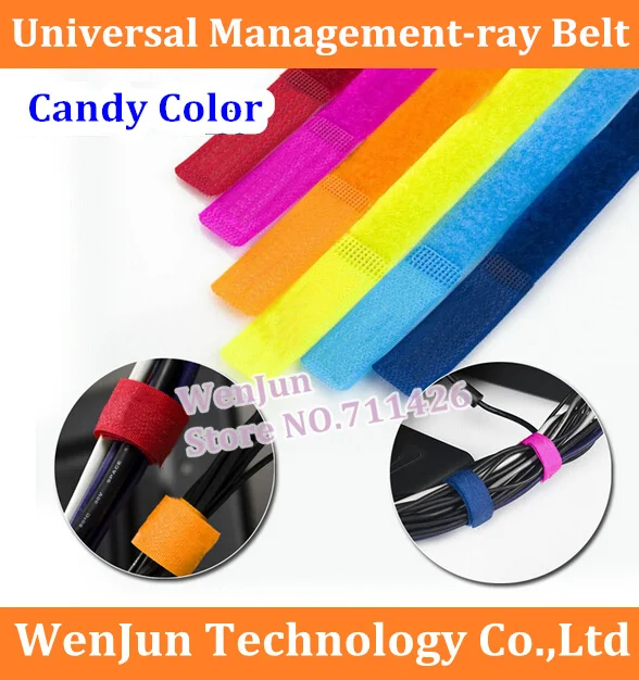 

High Quality Universal electrical wire straps line management-ray belt cable ties Multi-colored for your choice