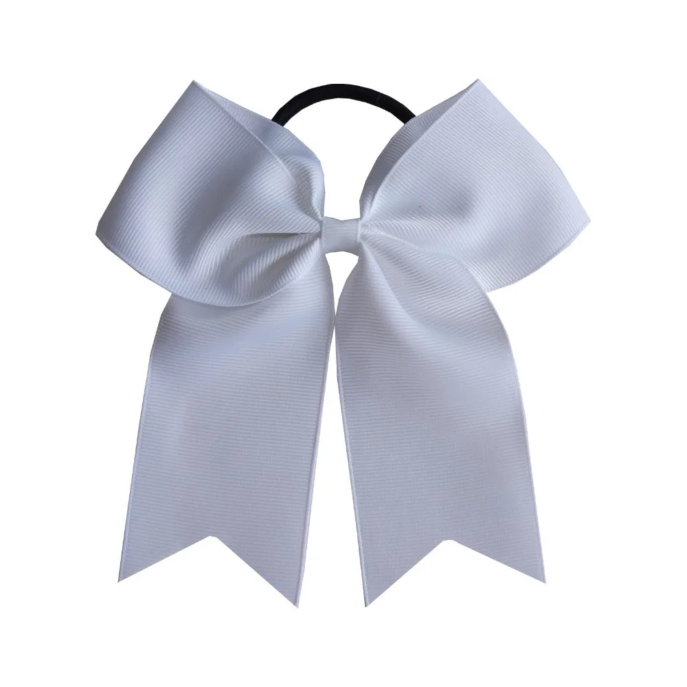 2 PCS 6 inch Cheer Bow WITH Elalstic Hair Bands Large hair bows Ponytail leading bow Holiday Hair Ribbons Bows Headwear