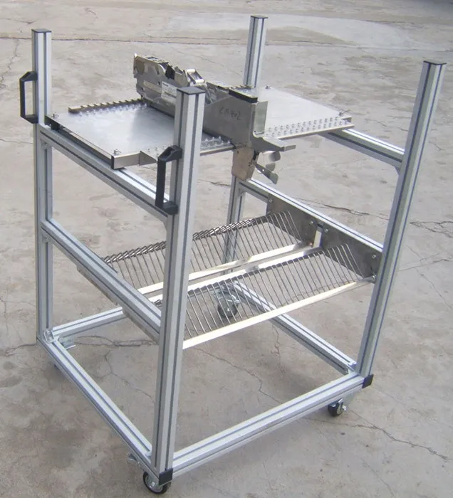 Feeder Trolley for Cm402 Cm602 Npm Panasonic Kme Chip Mounter Feeder Racks Storage Cart 30*2PCS 2 Layers