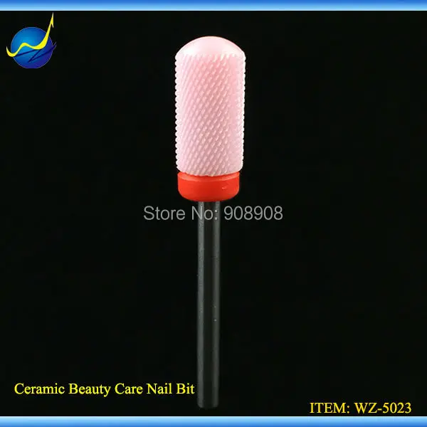 

Free Shipping 1pc 3/32'' New Pink Ceramic Nail Drill Bit Smooth Top Nail Art Salon Manicure & Beauty Care Machine Cutter Tools