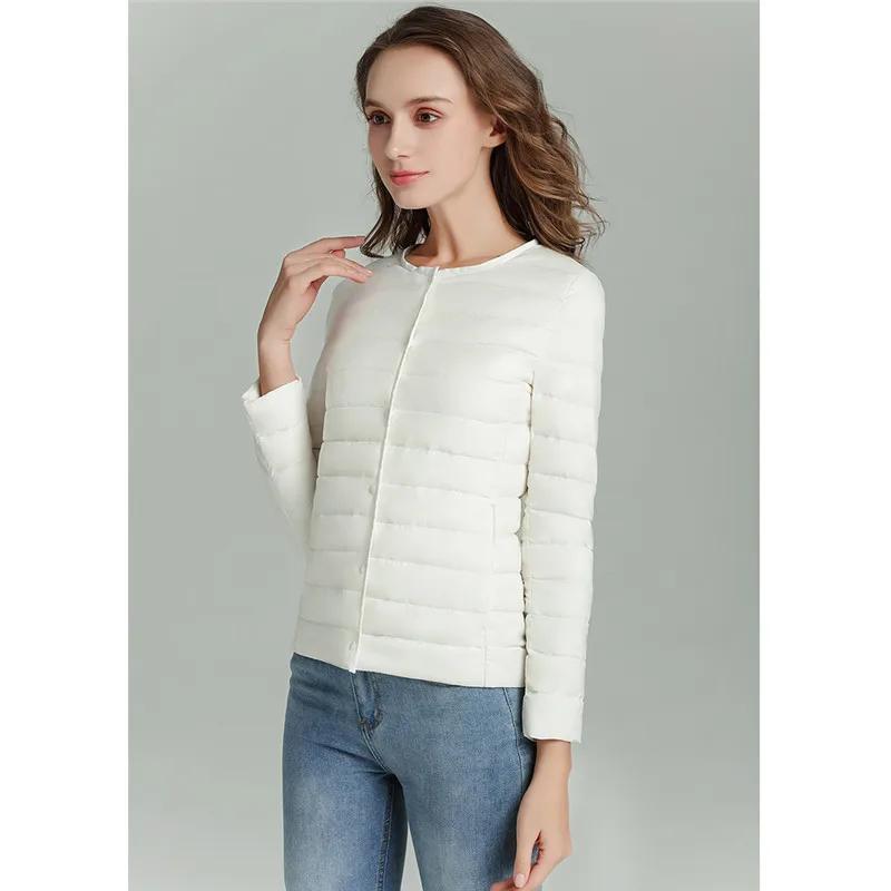 Sanishroly Zwei Tragen 2019 Frauen Ultra Licht Unten Mantel Weiße Ente Unten Jacke Parka Weiblichen Kurzen Oberbekleidung Tops Plus Größe 4XL S594