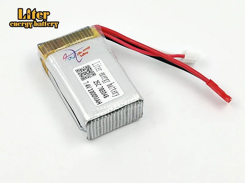 7.4V 1000mAh li-po lipo battery 703048 25c  V912 V262 V353B axis aircraft model aircraft batteries lipo 2s lipo 7.4v