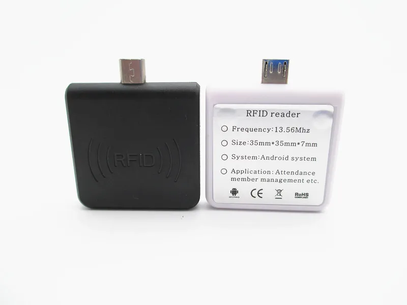 TYPE-C 13.56Mhz  IC mobile RFID Proximity Sensor Smart Card Reader for mobile Android Linux Windows black or white