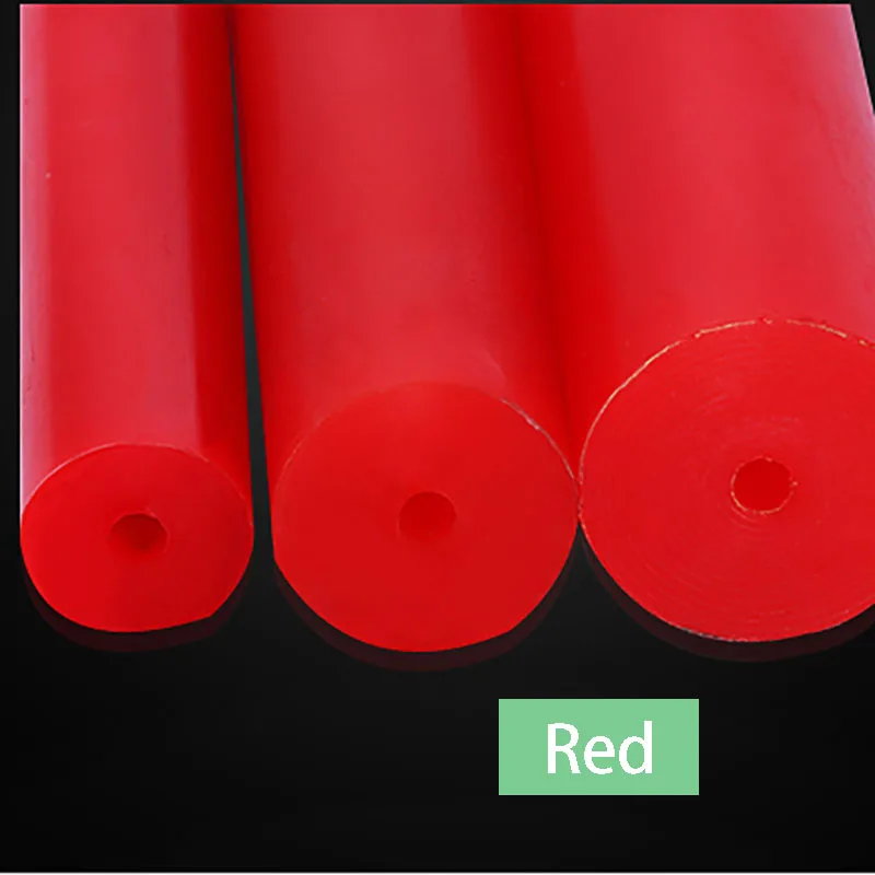 500mm length hollow PU rod RUBBER SPRING bar polyurethane Elastic rubber round stick
