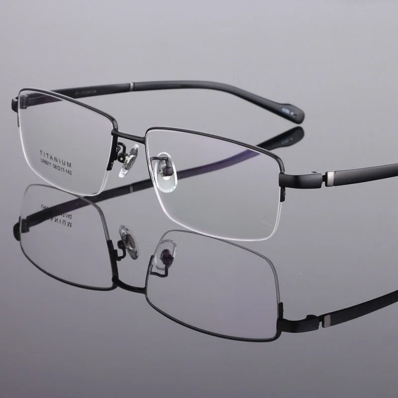 BCLEAR Optical Eyeglasses Ultem Flexible Super Light Weight Prescription Optical Eye Glasses Frame Big Face Businessmen Titanium