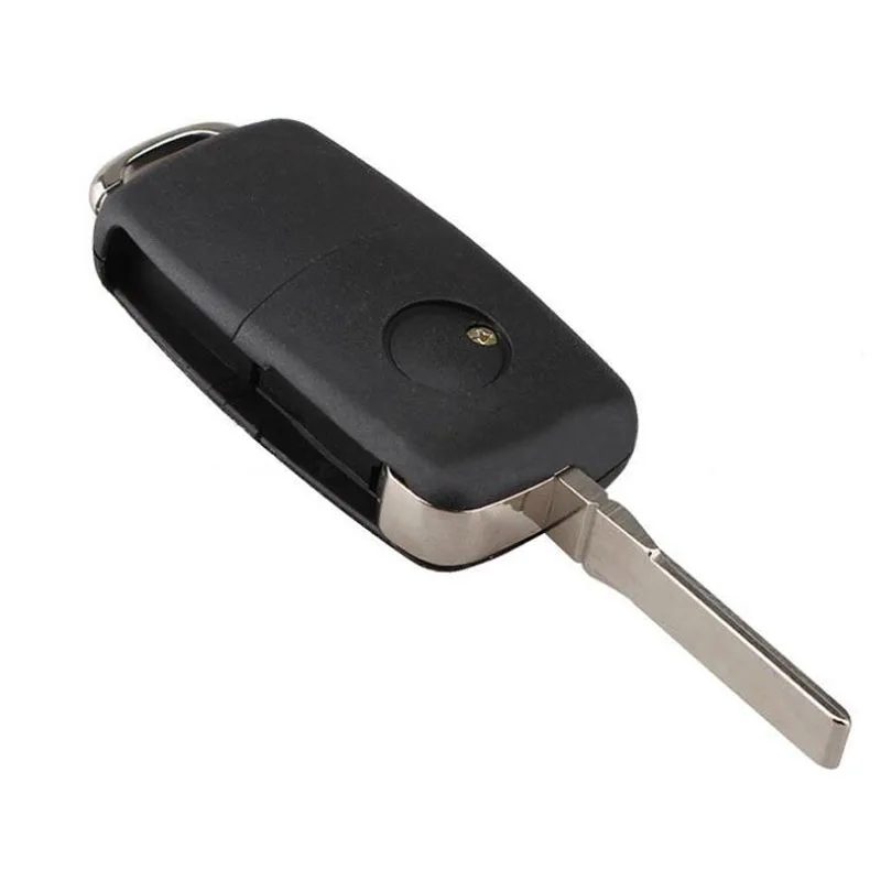 PREISEI 3 Button Flip Car Remote Key for VW SKODA Seat  Roomster Fabia Superb 434MHz ID48 Chip 1J0 959 753DA