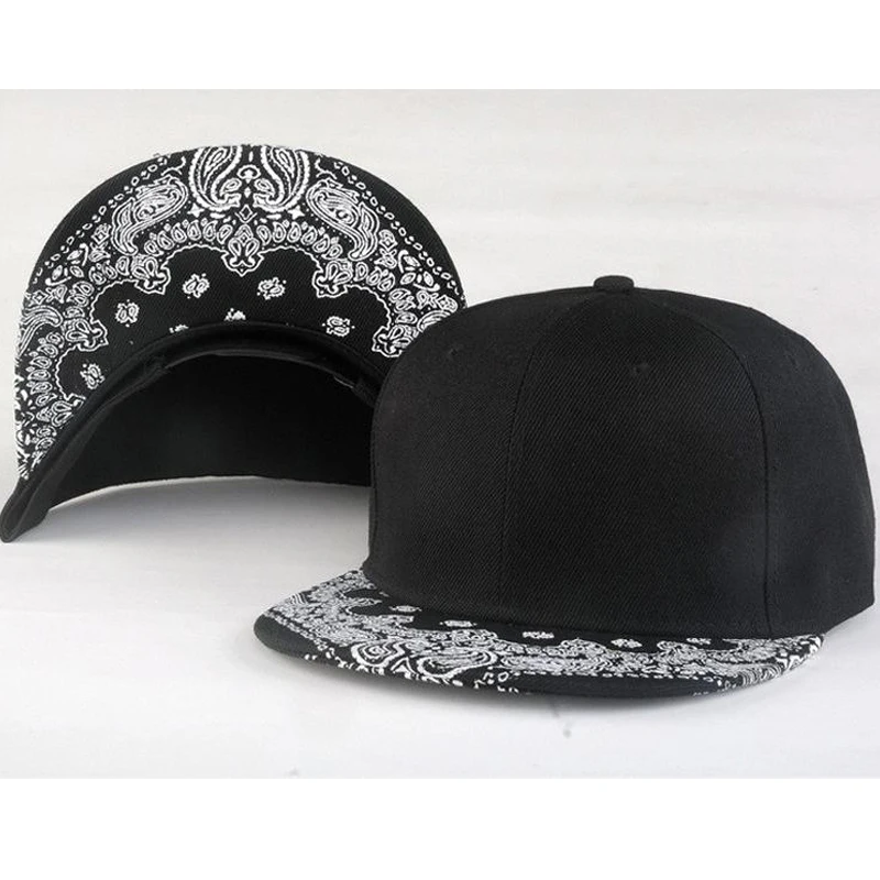 Wuaumx-gorras de béisbol con visera plana para hombre y mujer, gorro de béisbol con visera plana, estilo Hip Hop, ajustable, con diseño de anacardo