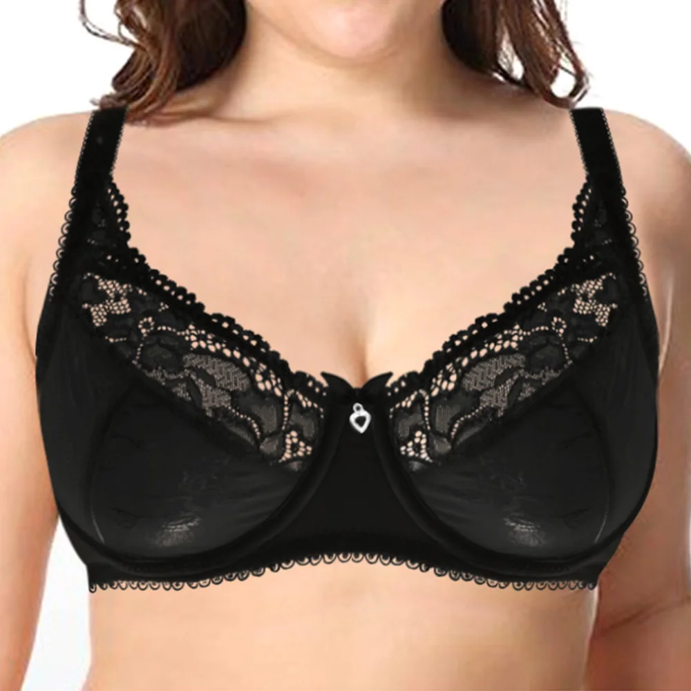 NEW 75 80 85 90 95 100 105 A B C D E F G Bra Sexy Lingerie Lace Bralette Bras For Women Big Size Underwire Underwear Black White