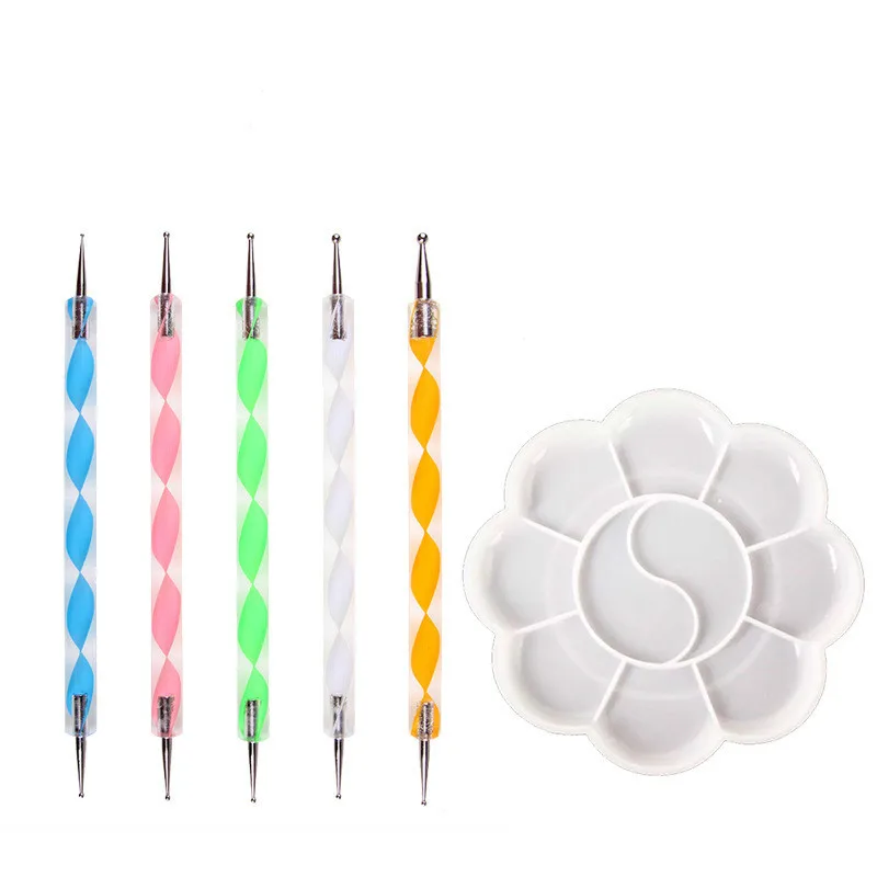 Clay diy clay tool Manicure tools With color palette 6-piece set