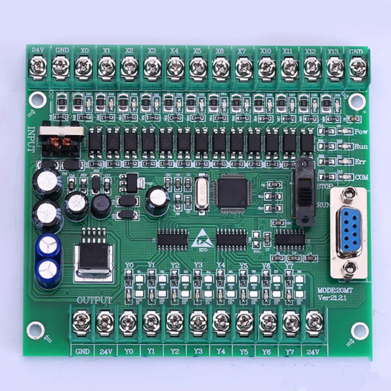 

PLC Industrial Control Board FX1N FX2N 20MR 20MT Download monitoring can be even touch screen text FX1N-20MR FX1N-20MT FX2N-20MR