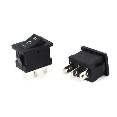 

100 Pcs AC 250V/6A 125V/10A Single Pole Double Throw on-off-on Boat Rocker Switch