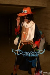 Portgas D Ace Cosplay Costume set coat+pant+hat+leg bag for Halloween Christmas party men women costume