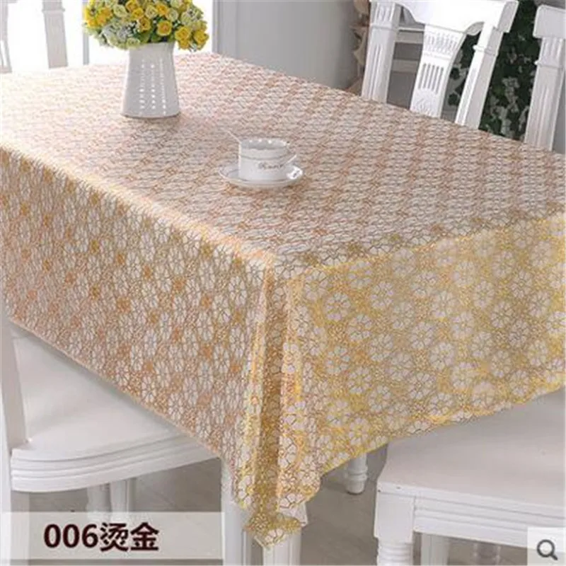 Europe Polyester Tablecloth Embroidered Floral Hollow Table Cover Rectangular Elegant Home Party Wedding Decoration Pa.an