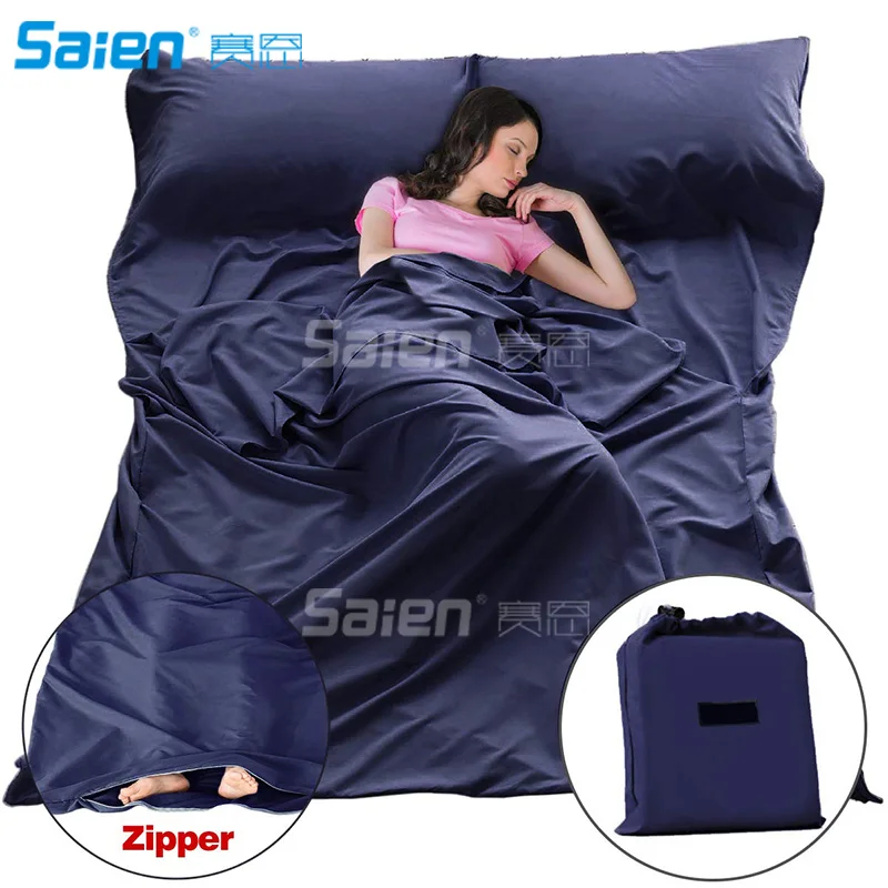 63x82.7’’ Sleeping Bag Liners Sleep Sack Lightweight Portable Sleeping Sheet Dirt-Proof Compact Travel Camping Sheet for Outdoor