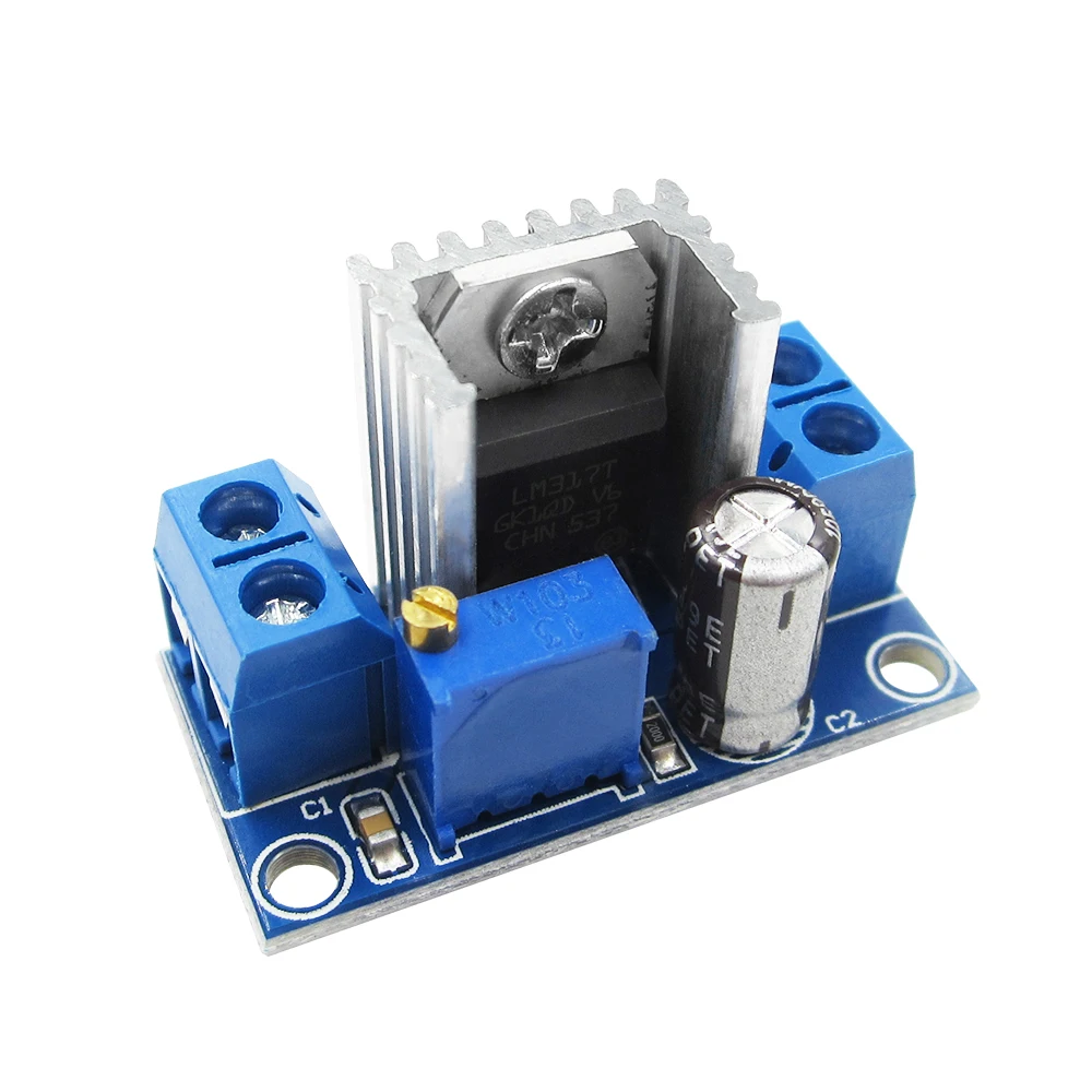 Régulateur de tension réglable LM317 1 pièce, alimentation électrique LM317, convertisseur Buck Step Circuit Board Module régulateur linéaire