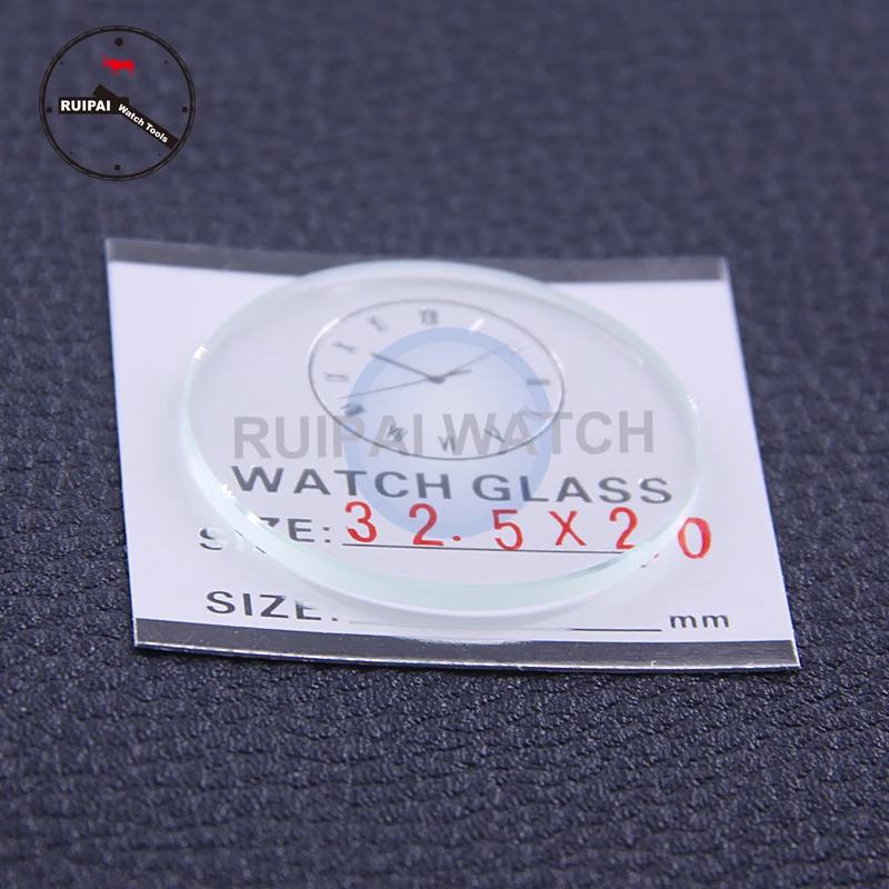 Wholesale 6pcs/lot 30mm to 32.5 mm Assort size Watch Glass Crystal 2mm thickness Flat Watch Glass