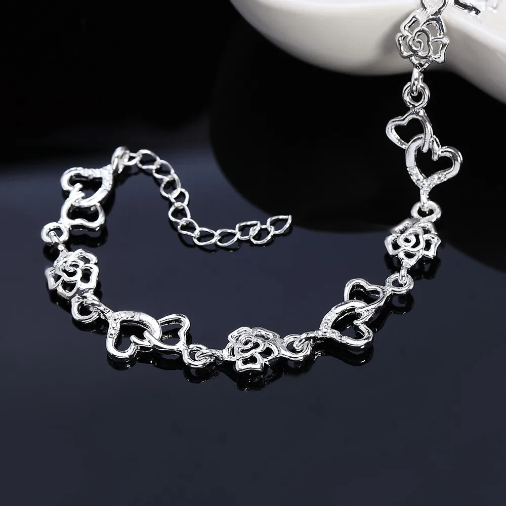 Bracciale Donna In Argento 925 Con Ciondolo Zircone E Conchiglia - Regolabile - Regalo BFF - 2