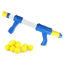 Outdoor Children Interactive Shooting Gun EVA Soft Bullet Air Powered Aerodynamic Gun Desktop Indoor Shoot Game for Kids