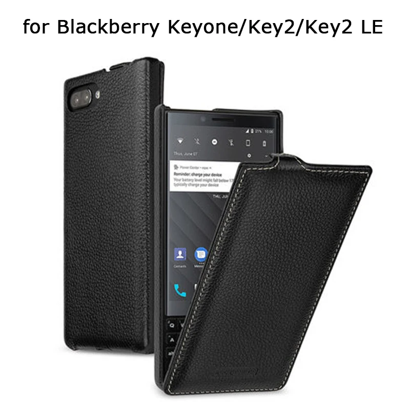 

New Fashion Case for Blackberry KEY 2 LE Genuine Cow Leather Phone Cover Cases for Blackberry Key2 KEYone Skin KEY2 LE Key One