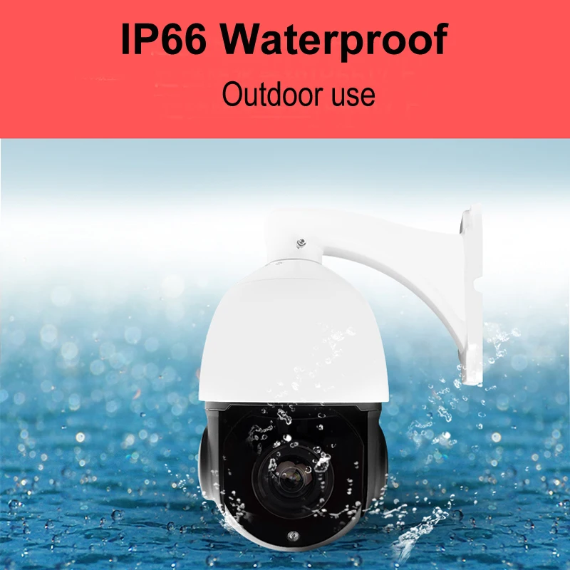 Imagem -04 - Câmera ip Compatível com Onvif com H.264 H.265 Poe ip Ptz Velocidade Dome Zoom 30x Visão Noturna ir 80m 4k 8mp Exterior