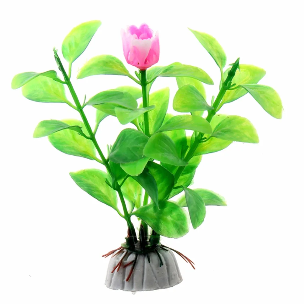 1 Pcs 수족관 장식 5 색 꽃 잔디 물고기 탱크 수족관 수생 시뮬레이션 수생 식물 장식품