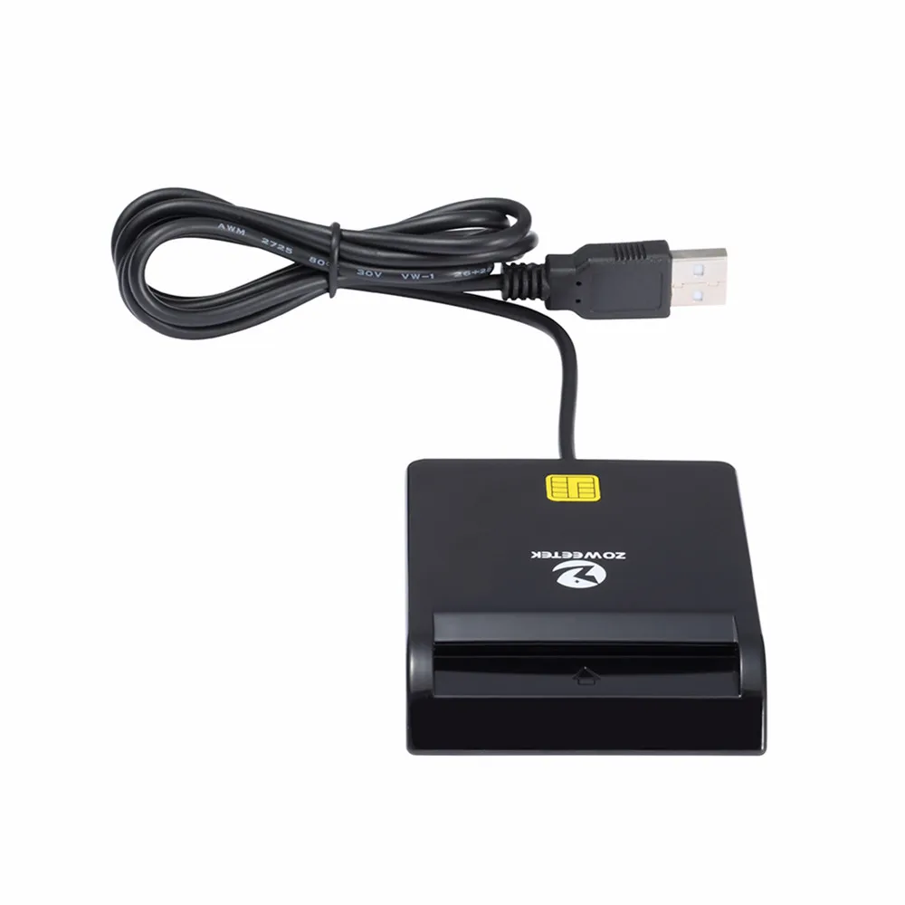 Zoweetek 12026-1 Einfach Comm EMV USB Smart Card Reader CAC Common Access Card Reader Adapter ISO 7816 Für SIM / ATM / IC/ID Karten