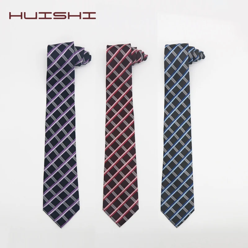 The New Man Classic Stripes TIe Mix Color Jacquard Woven Polyester Men 's Tie a Necktie