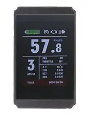 Livraison gratuite E-velo 24 v/36 v/48 v KT LCD8S Couleur Matrice Affichage Compteur Intelligent de Controle panneau Avec 5 Pins