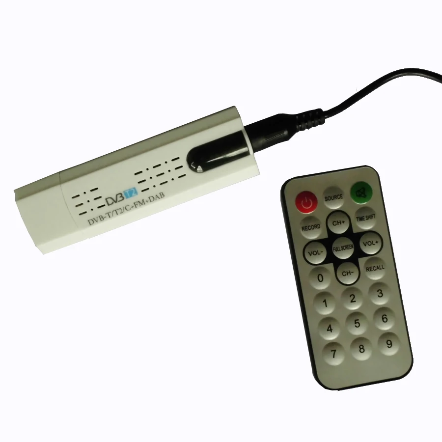 DVB t2 DVB C USB tv Tuner Receiver with antenna Remote Control HD TV Receiver for DVB-T2 DVB-C FM DAB USB Tv stick