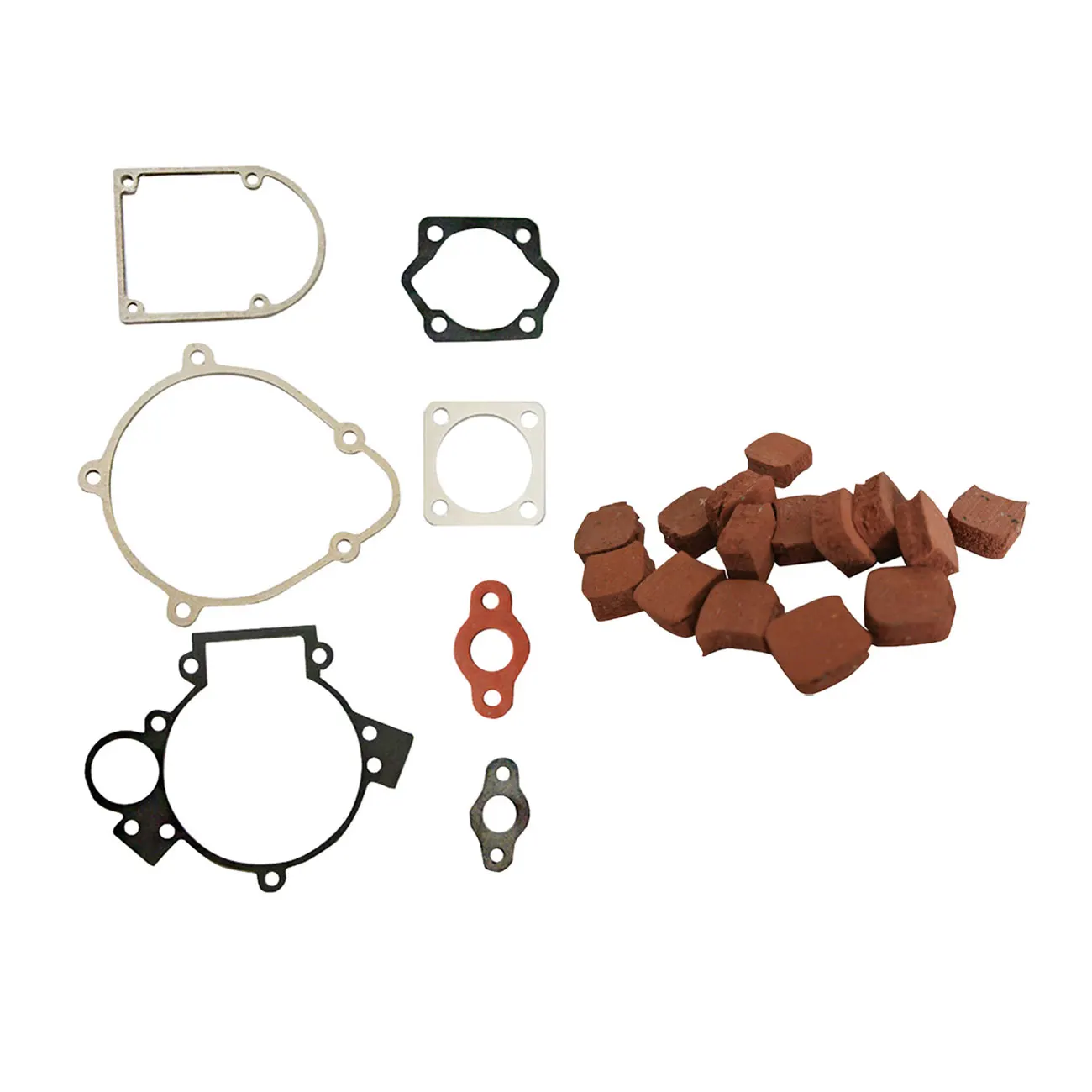 Gasket Kit And Engine Rubber Clutch Pads For 80cc Motorized Bicycle Bike