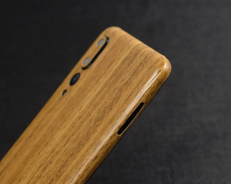 High Simulation Wood Grain Sticker Phone Back Paste Sticker Case For Nokia 7 Plus Wooden Phone Protective Back sticker Wrap