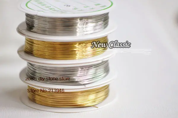 

0.25MM 10Pcs Mix Silver & Gold Enamelled Copper Wires Ropes DIY Jewelry Findings Accessories